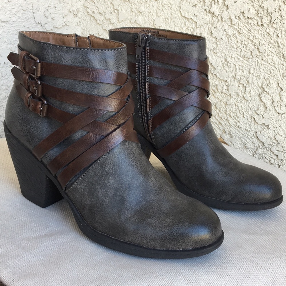Eurosoft Faux Leather Gray Boots 9 - Picture 3 of 16
